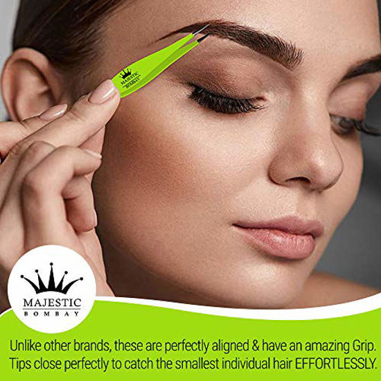 Universal Precision Fine Point Tweezers Stainless Steel Expert Eyebrow and Hair Removal