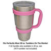 Picture of F-32 Handle - 19 COLORS - Available For 30oz or 20oz YETI, RTIC (PREVIOUS DESIGN), OZARK TRAIL, BEAST Rambler & More Tumbler Mug - BPA FREE (30OZ, PRETTY PINK)