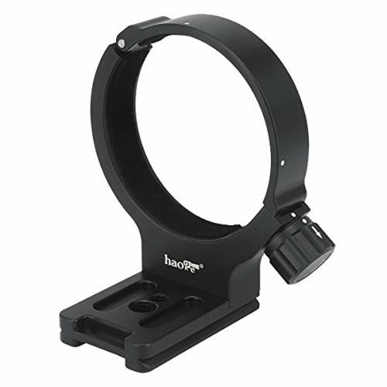 Picture of Haoge LMR-C100 Lens Collar Replacement Foot Tripod Mount Ring D for Canon EF 100mm f/2.8L Macro is USM Lens Built-in Arca Type Quick Release Plate