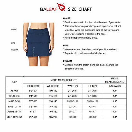 BALEAF BALEAF Women's 20 Knee Length Skorts Skirts Long India