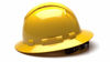 Picture of Pyramex Ridgeline Full Brim Hard Hat, Vented, 4-Point Ratchet Suspension, Yellow