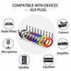 Picture of EBXYA XLR Cable 15 Feet 10 Color Packs- XLR Male to Female for Audio Mixer Microphone