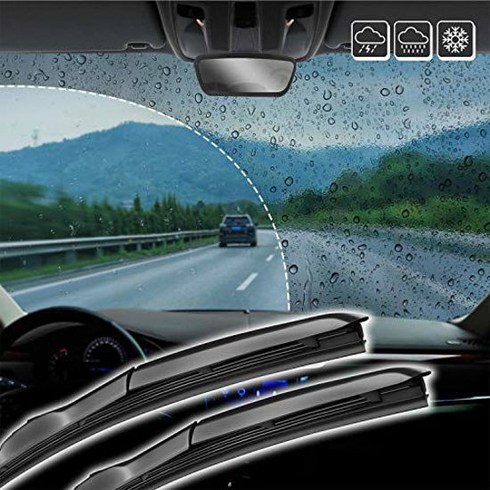 Picture of ABLEWIPE Windshield Hybird Wiper 26" + 17" Front Window Wiper Blades Model 18O13B(Set of 2)