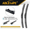 Picture of ABLEWIPE Windshield Hybird Wiper 26" + 17" Front Window Wiper Blades Model 18O13B(Set of 2)