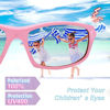 Picture of RIVBOS Rubber Kids Polarized Sunglasses With Strap Glasses Shades for Boys Girls Baby and Children Age 3-10 RBK003 14305-Pink Mirror Lens