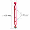 Picture of PULUZ 11.0 inch 27.9cm Aluminum Alloy Dual Balls Arm, Joint Underwater Strobe/Video Arm for Underwater Torch/Video Light and Lighting Systems (Red)