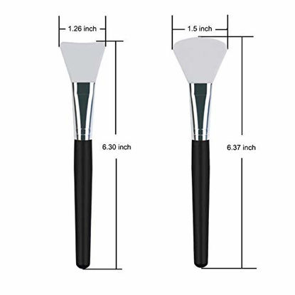 LORMAY 3 Pcs Silicone Eyeshadow and Lip Mask Makeup Brushes. Professional  Tools