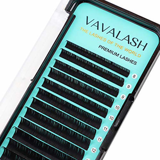 Picture of Eyelash Extensions 0.15 D Curl 8-14mm Lash Extensions Supplies Individual Lashes Premium Silk Volume & Classic Lash Soft Matte Dark Professional Eyelashes Extension (0.15-D-8-14 Mixed)