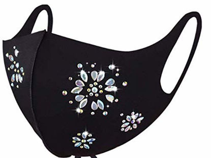 Picture of Fashion Cloth Face Mask (Daisy Rhinestone)