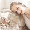 Picture of Ashler Faux Fur Beige Rectangle Area Rug Indoor Ultra Soft Fluffy Bedroom Floor Sofa Living Room 2 x 3 Feet