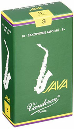 Picture of Vandoren SR263 Alto Sax JAVA Reeds Strength 3; Box of 10