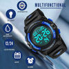 Picture of Kids Watch,Boys Watch for 6-15 Year Old Boys,Digital Sport Outdoor Multifunctional Chronograph LED 50 M Waterproof Alarm Calendar Analog Watch for Children with Silicone Band