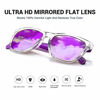 Picture of Fashion Sunglasses for Women,100% UVA/UVB Protection Mirrored Lens,FDA Standard Glasses (Purple, 55)