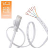 Picture of Jadaol Cat 6 Ethernet Cable 15 ft - Flat Internet Network Lan patch cord Short - faster than Cat5e/Cat5, Slim Cat6 High Speed Computer wire With Snagless Rj45 Connectors for Router, PS4, Xobx - 15 feet White, 15Ft-White (4453055)