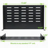 Picture of NavePoint Universal Rack Tray Vented Shelves 1U Black 10.5 Inches (270mm deep) No Lip