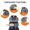 Picture of Laptop Backpack for Women Fashion Travel Bags Business Computer Purse Work Bag with USB Port, Grey