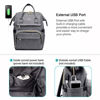 Picture of Laptop Backpack for Women Fashion Travel Bags Business Computer Purse Work Bag with USB Port, Grey