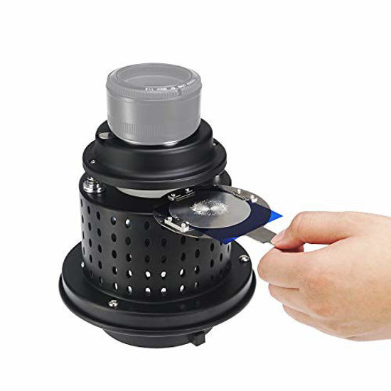 Picture of WELLMAKING Conical Snoot Bowens Mount Studio Lighting Accessory for LED Continuous Light and Strobe Light Bowens Mount Photographic Equipment Accessories Not Include Lens