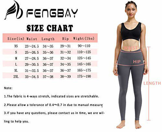 Fengbay High Waist Yoga Pants, Pocket Yoga Pants Tummy Control Workout  Running 4 Way Stretch Yoga Leggings Lilac
