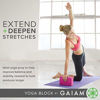 Picture of Gaiam Yoga Block - Supportive Latex-Free EVA Foam Soft Non-Slip Surface for Yoga, Pilates, Meditation (Lilac Print)