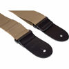 Picture of Protec Guitar Strap featuring Thick Leather Ends and Pick Pocket, Tan