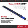 Picture of Olsa Tools 3/8-Inch Drive Aluminum Socket Organizer | Premium Quality Socket Holder (Orange)