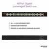 Picture of NETGEAR 48-Port Gigabit Ethernet Unmanaged Switch (GS348) - Desktop/Rackmount, Fanless Housing for Quiet Operation