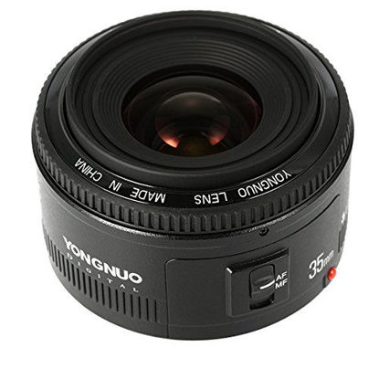 Picture of Yongnuo YN35mm F2 Lens 1:2 AF/MF Wide-Angle Fixed/Prime Auto Focus Lens for Canon EF Mount EOS Camera