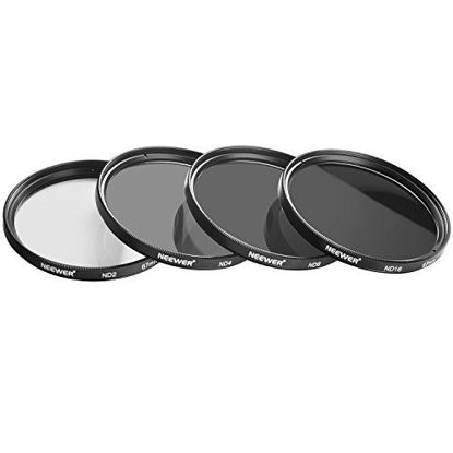 Picture of Neewer 67 mm Neutral Density Filter ND2 ND4 ND8 ND16 and Accessories Kit for Canon Rebel T5i T4i T3i T2i, EOS 700D 650D 600D 550D 70D 60D 7D DSLR, Lens Pen, Filter Bag