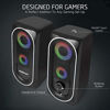 Picture of Computer Speakers, 2.0 Stereo Volume Control with RGB Light USB Powered Gaming Speakers for PC/Laptops/Desktops/Phone/Ipad/Game Machine (5Wx2)