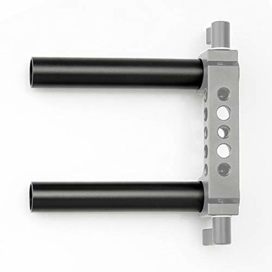 Picture of NICEYRIG 4 Inch 15mm Rod for 15mm DSLR Rail Block System, Lens Support, Matte Box, Follow Focus, Black Aluminum Alloy - R049