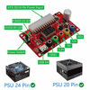Picture of ATX Power Supply Breakout Board and Acrylic Case Kit with ADJ Adjustable Voltage Knob, Supports 3.3V, 5V, 12V and 1.8V-10.8V (ADJ) Output Voltage, 3A Maximum Output, Reset Protection. New Version