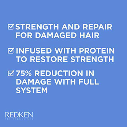 Picture of Redken Extreme Shampoo | Anti-Breakage & Repair for Damaged Hair | Infused With Proteins | 33.8 Fl Oz