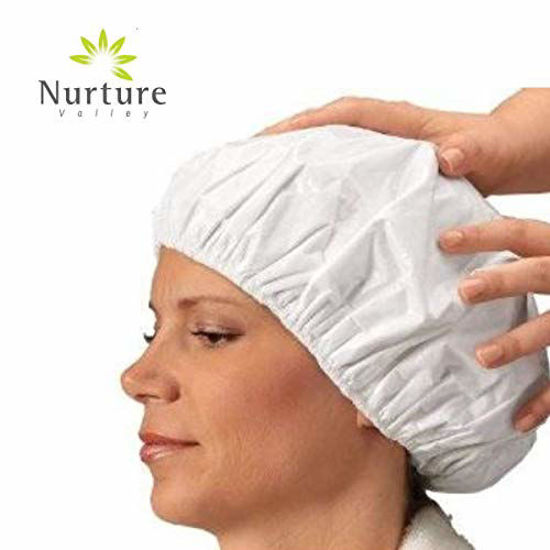 Picture of No Rinse Shampoo Cap by Nurture (6-Pack) | Rinse Free Shower Cap That Shampoos & Conditions - PH Balanced & Hypoallergenic