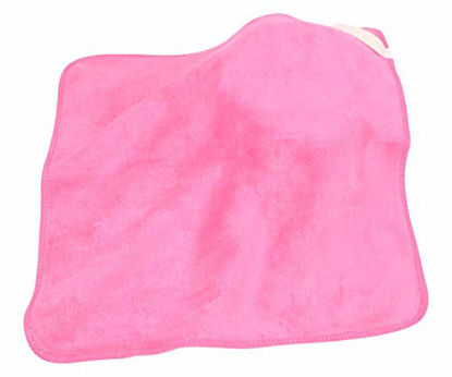 Picture of Sinland Microfiber Facial Cloths Fast Drying Washcloth 12inch x 12inch Dark Pink 10 pack