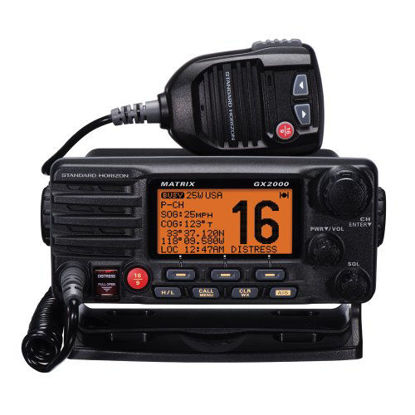 Picture of Standard Horizon GX2000B VHF, Matrix, with Hailer, Opt Remote, Black