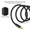 Picture of UNBREAKcable Digital Optical Audio Cable Toslink Cable - [24K Gold-Plated, Double Nylon Braided] Fiber Optic Male to Male Cord for Home Theater, Sound Bar, TV, PS4, Xbox, Playstation & More - 6.6ft