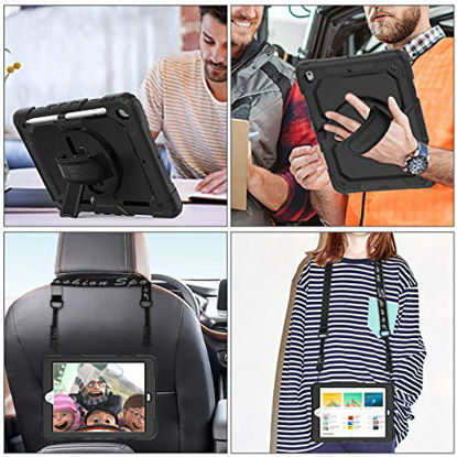 Picture of SEYMAC stock Case Compatible with iPad 8th/7th Generation 10.2 inch 2020/2019 (Black)