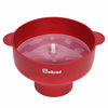 Picture of Original Salbree Microwave Popcorn Popper, Silicone Popcorn Maker, Collapsible Bowl - The Most Colors Available (Ruby Red)