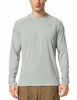 Picture of BALEAF Men's Long Sleeve Shirts Lightweight UPF 50+ Sun Protection SPF T-Shirts Fishing Hiking Running Gray Size XL