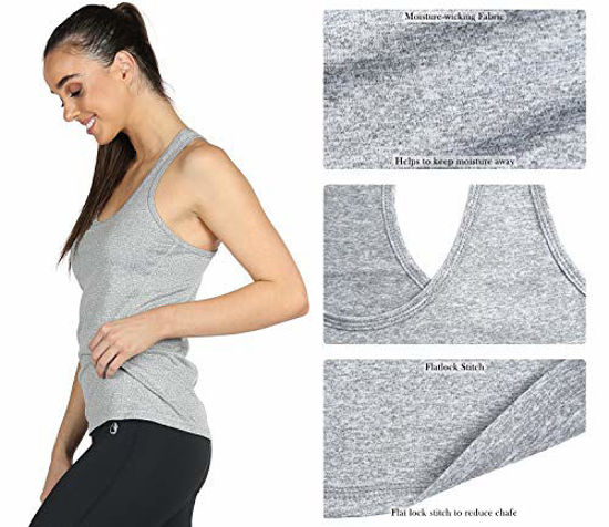  Icyzone Workout Tank Tops For Women - Racerback