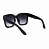 Picture of Womens Boyfriend Style Oversize Horned Rim Thick Plastic Sunglasses (black gradient black, 54)