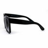 Picture of Womens Boyfriend Style Oversize Horned Rim Thick Plastic Sunglasses (black gradient black, 54)