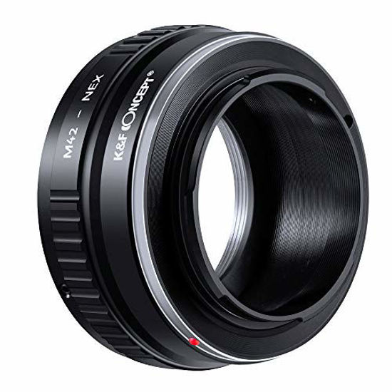 Picture of M42 to e Mount, K&F Concept Lens Mount Adapter M42 Lens to Sony NEX E-Mount Camera for Sony Alpha NEX-7 NEX-6 NEX-5N NEX-5 NEX-C3 NEX-3