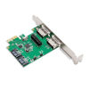 Picture of I/O Crest 2 Port eSATA III or 2 Port SATA III Non-RAID PCIe 2.0 x1 Hard Drive Controller Card Asmedia ASM1601 Chipset SD-PEX40049