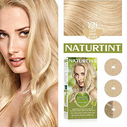 Picture of Naturtint Permanent Hair Color 10N Light Dawn Blonde (Pack of 1), Ammonia Free, Vegan, Cruelty Free, up to 100% Gray Coverage, Long Lasting Results