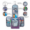 Picture of Hanging Travel Toiletry Bag Kit Cosmetic Makeup Organizer for Women and Men (A-Purple)