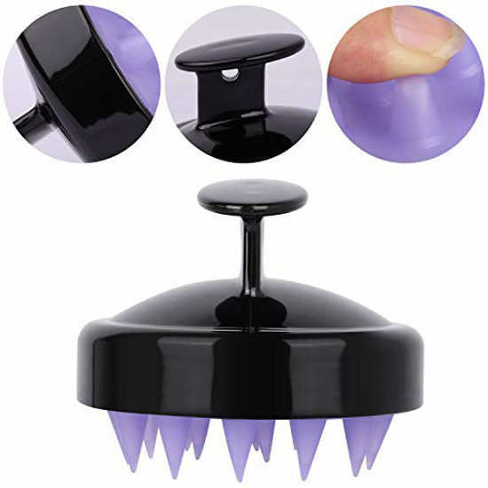 Picture of 4 Packs Silicone Hair Scalp Massager Shampoo Brush Head Scratcher for Shower