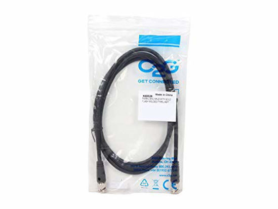 Picture of C2G 40026 75 OHM BNC Cable, Black (6 Feet, 1.82 Meters)