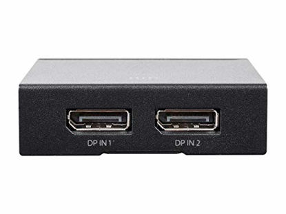 Picture of Monoprice 2x1 DisplayPort Switch, 4K@60Hz, 21.6Gbps Black